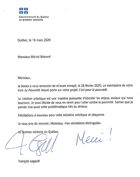 lettre premier ministre
